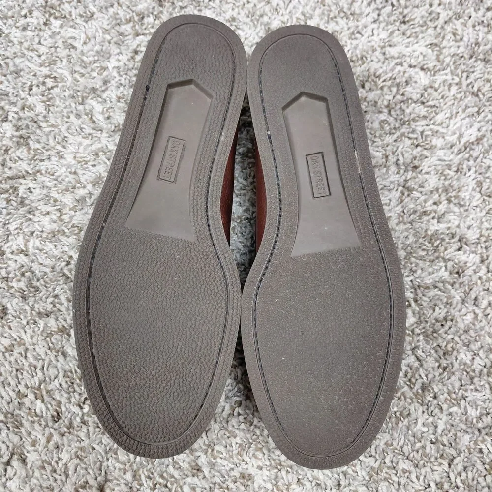 Oak Street Bootmakers Slip On Loafers Mens Size 10 D Brown Leather USA Shoes